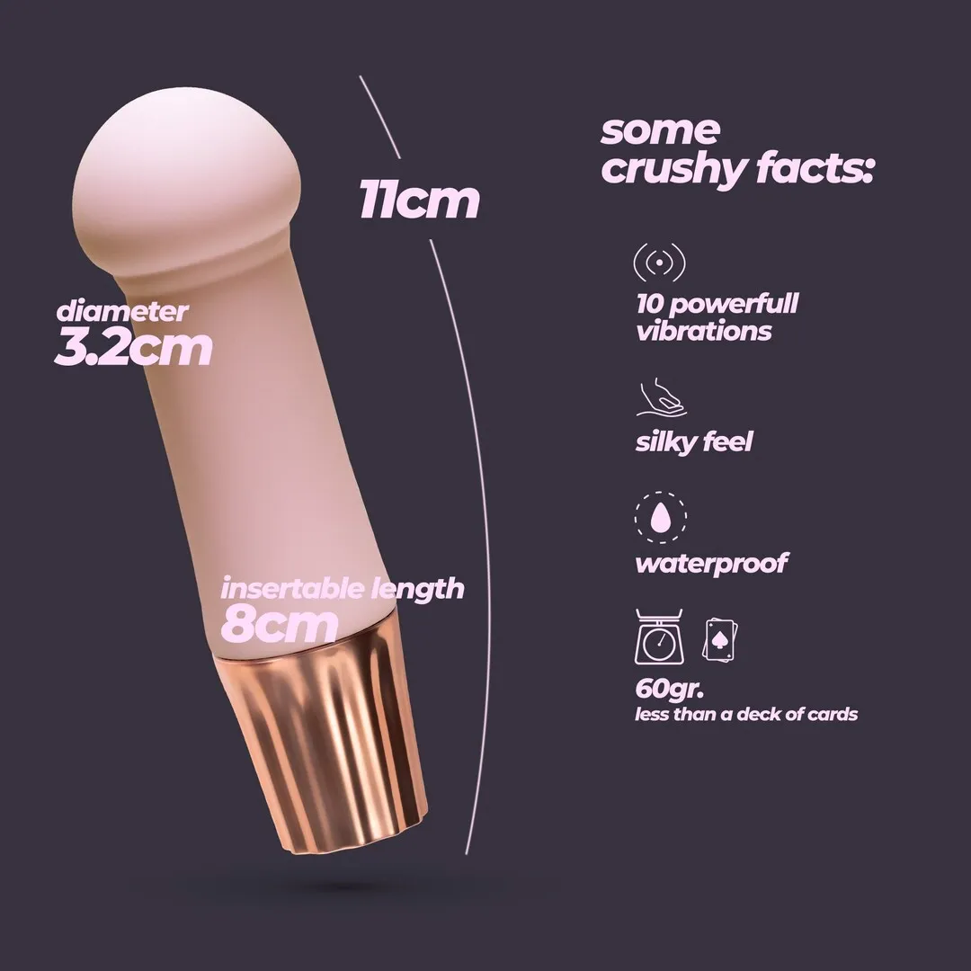 Mellow Puff - Mini Wand Vibrator - Roze