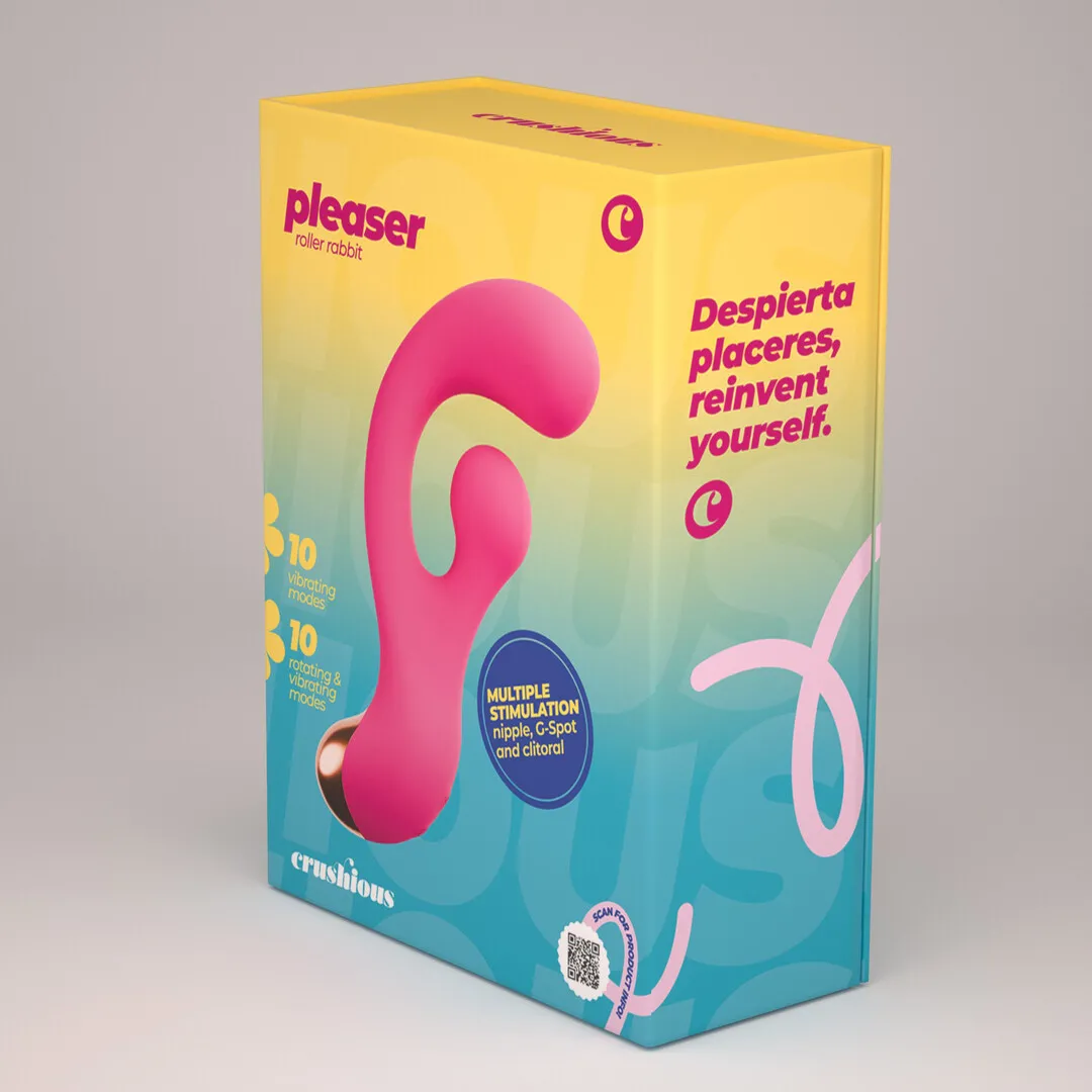 Pleaser - Vibrator met Draaistimulatie - Roze