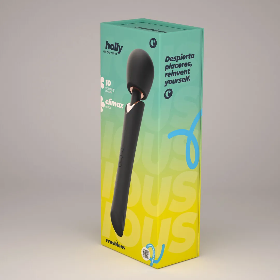 Holly - Oplaadbare Wand Massager - Zwart