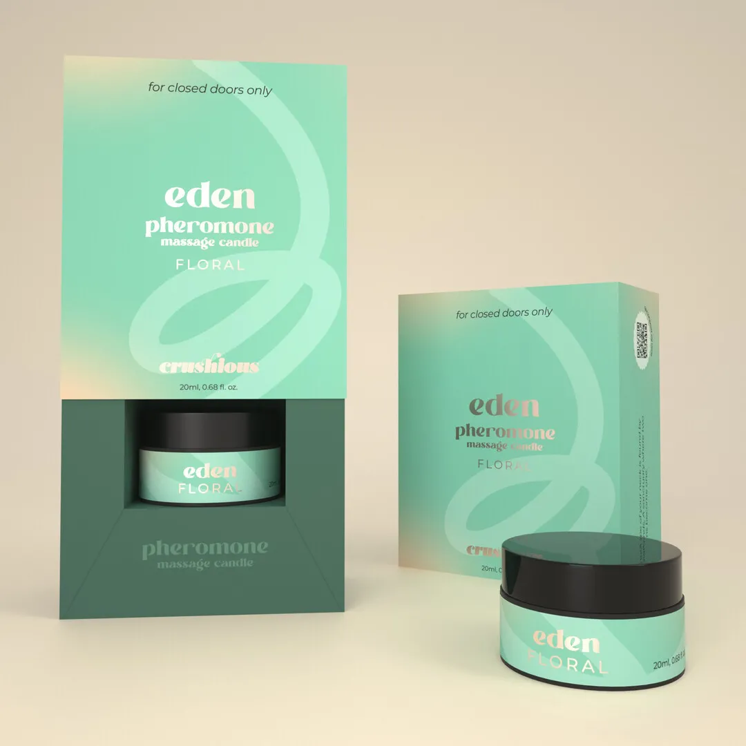Eden - Massage Candle with Pheromones and Floral Aroma - 0.68 fl oz / 20 ml