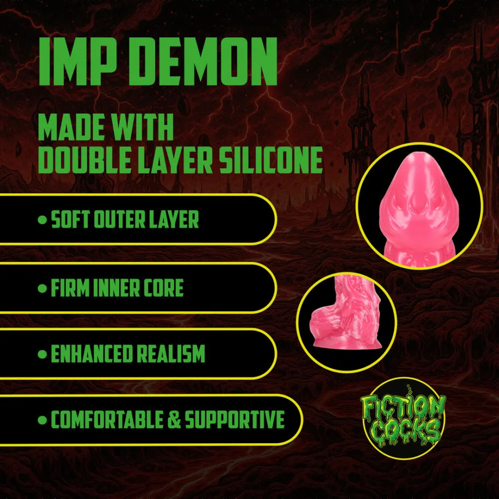 Imp Demon - Siliconen Dildo - Rood