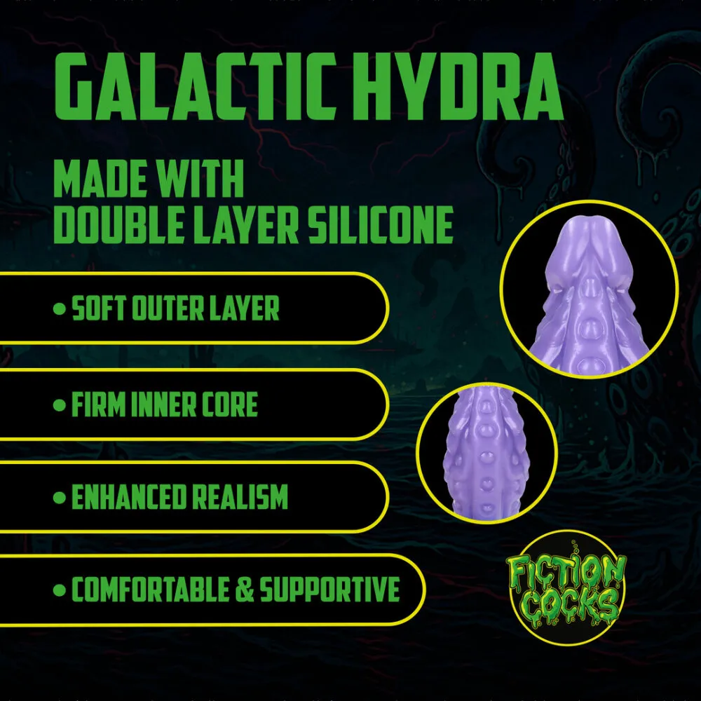 Galactic Hydra - Siliconen Dildo - Paars/Blauw