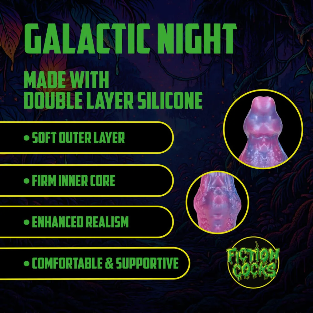 Galactic Night Fiend - Siliconen Dildo - Paars