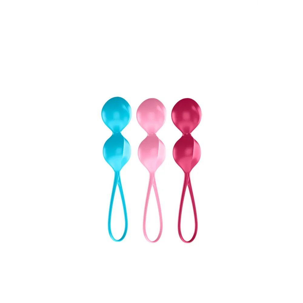 V Balls - Kegel Balls - 3 Stuks - Turquoise/Rood/Roze