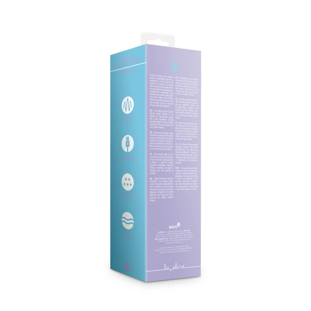 Zachte Silicone Konijn Vibrator - Digitale Lavendel