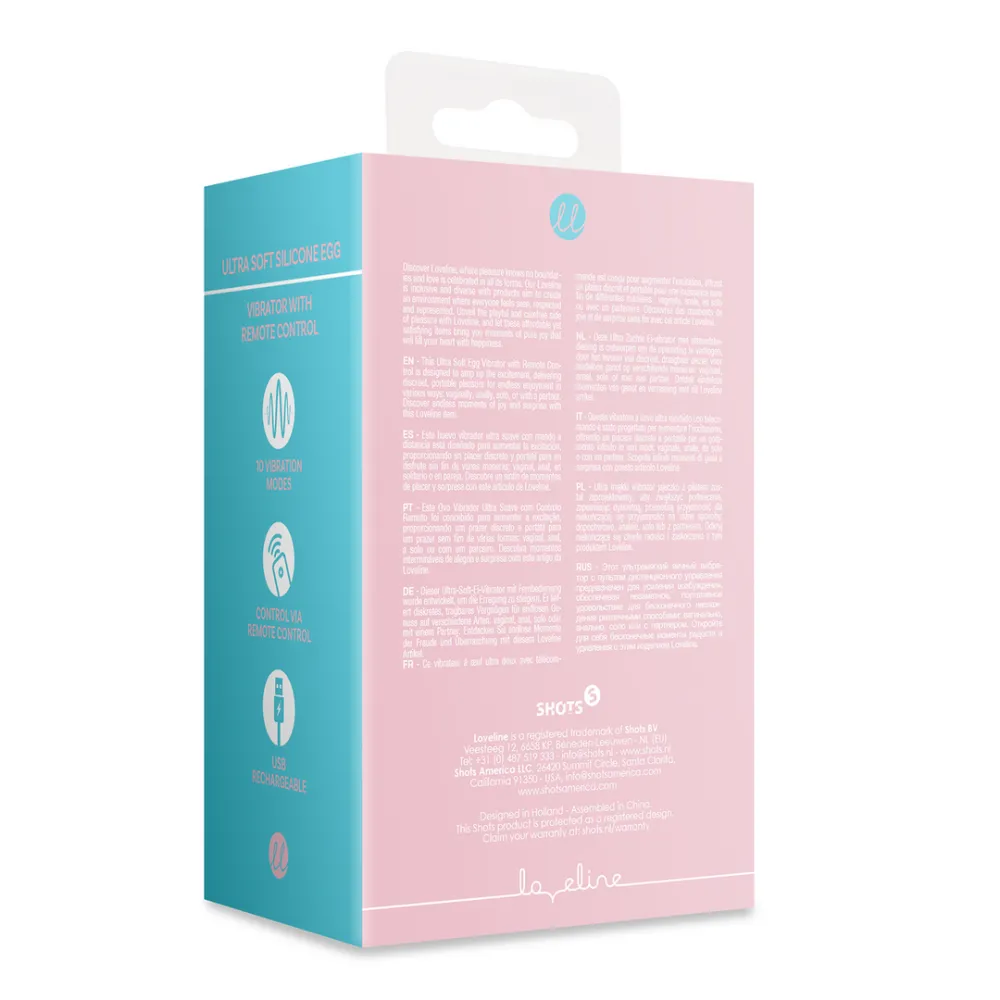 Ultra Soft Siliconen Eivibrator met Afstandsbediening - Roze Arabesque