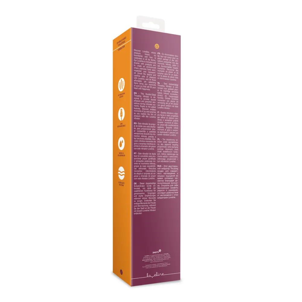 Dubbelzijdige Duwvibrator - Merlot Druif