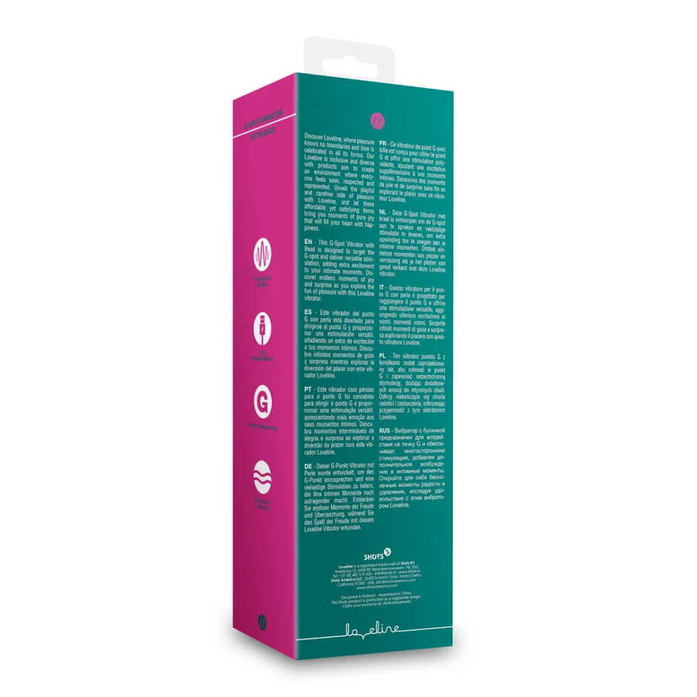G-Spot Vibrator met Parels - Blauw Groen