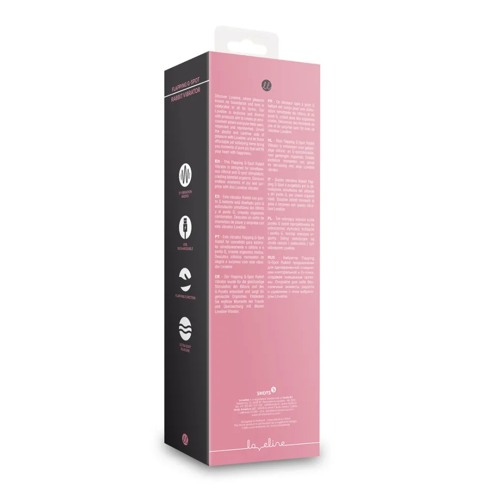 Flapperende G-Spot Rabbit Vibrator - Roze Arabesque