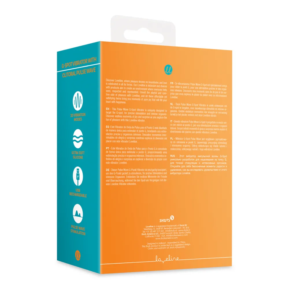 G-Spot Vibrator met Clitorale Pulse Wave - Untamed Orange