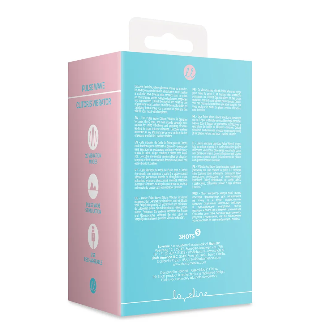 Pulse Wave Clitoris Vibrator - Arctic Blue