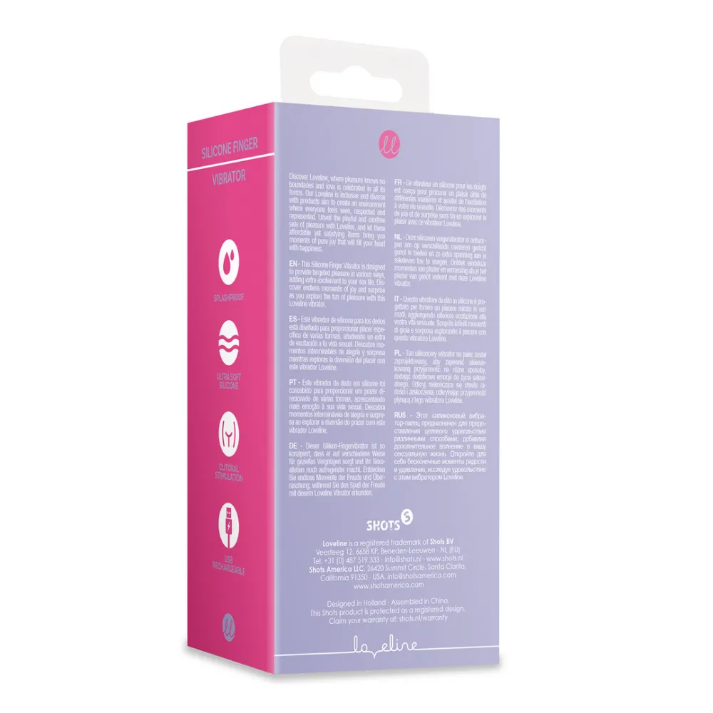 Siliconen Vinger Vibrator - Lavendel