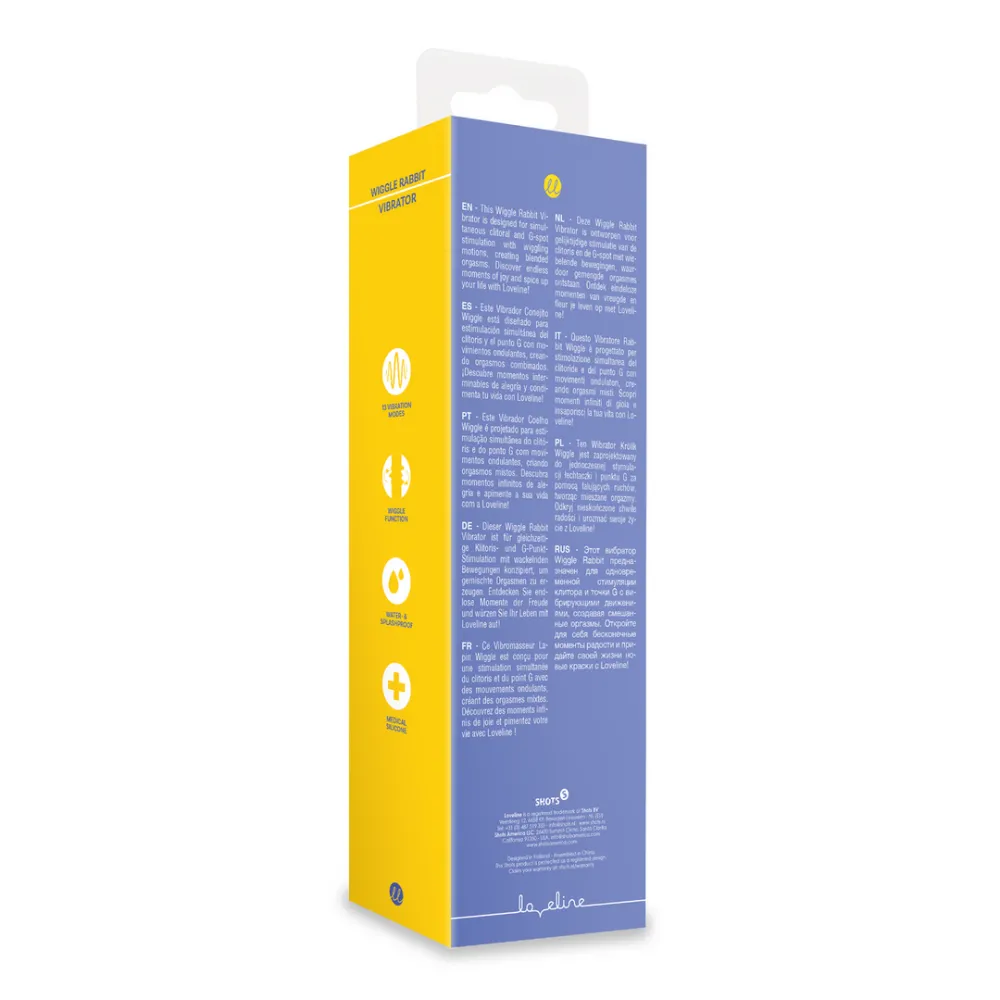 Wiggle Rabbit Vibrator - Jetset Blauw