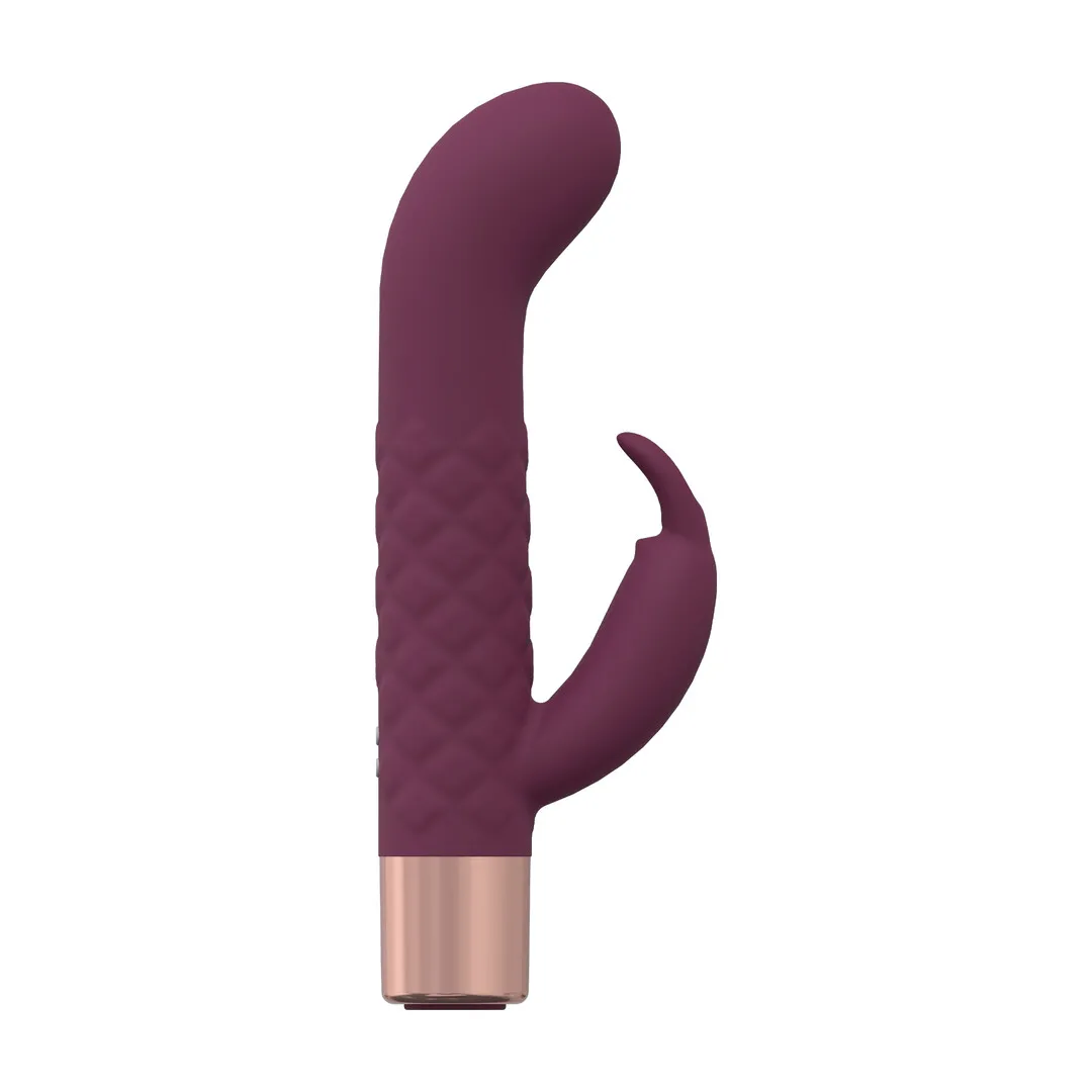 Mini Konijnen Vibrator - Bordeauxtint
