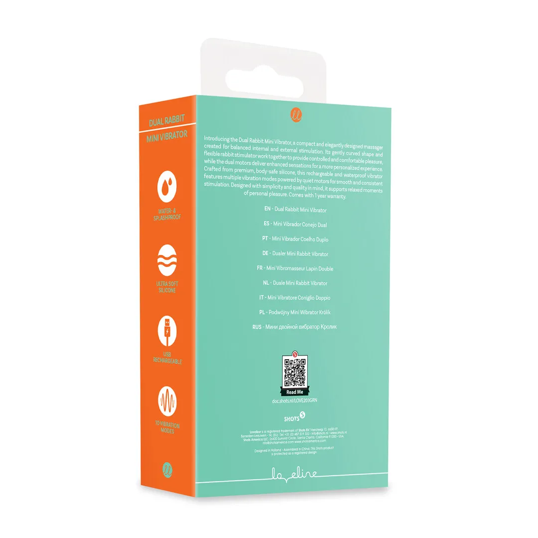 Mini Dual Rabbit Vibrator - Groen