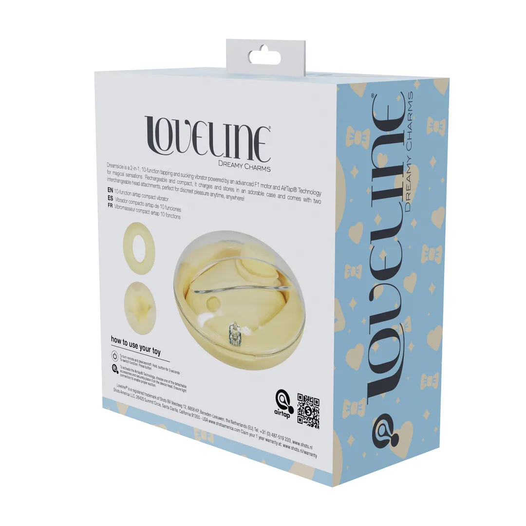 Dreamsicle - Compact AirTap Vibrator met Twee Hoofdaccessoires - Geel