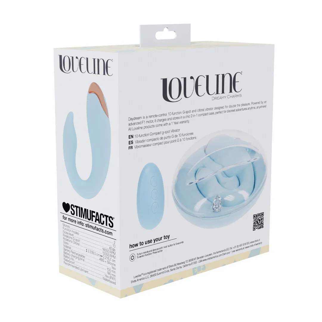 Daydream - Compact G-Spot Vibrator met Afstandsbediening - Blauw