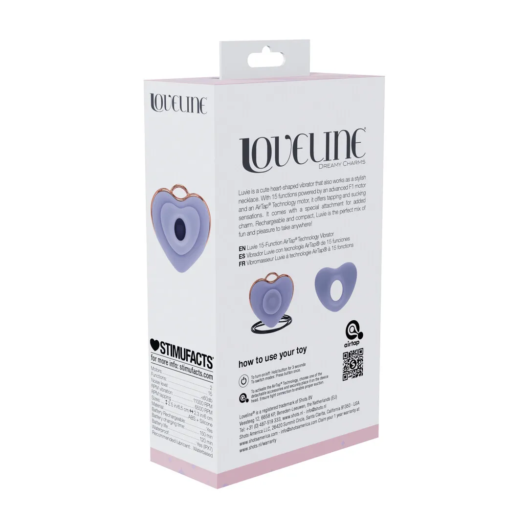 Luvie - Hartvormige AirTap Vibrator - Lavendel