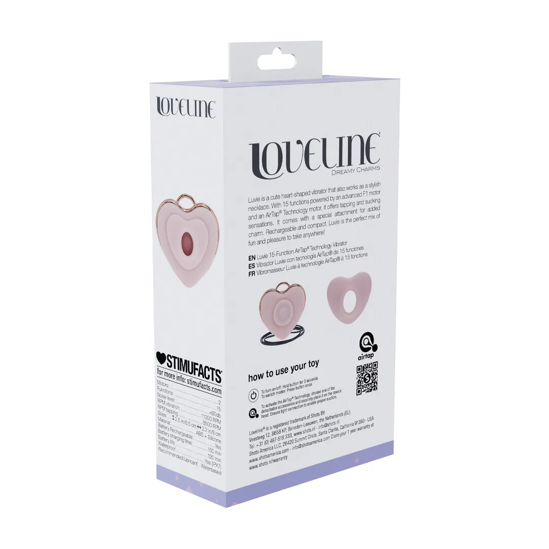 Luvie - Hartvormige AirTap Vibrator - Roze