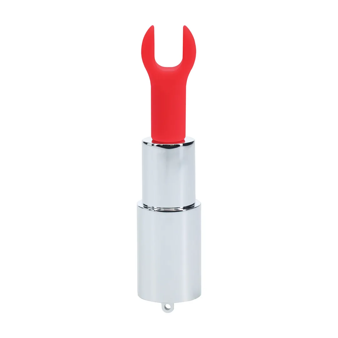 Angel - Lipstick Vibrator with 4 Attachments - Clear