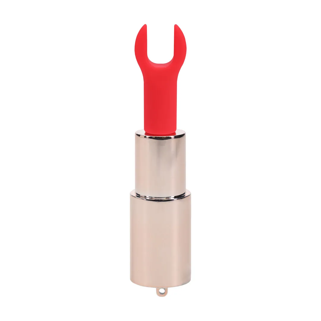 Tiffany - Lipstick Vibrator with 4 Attachments - Pink