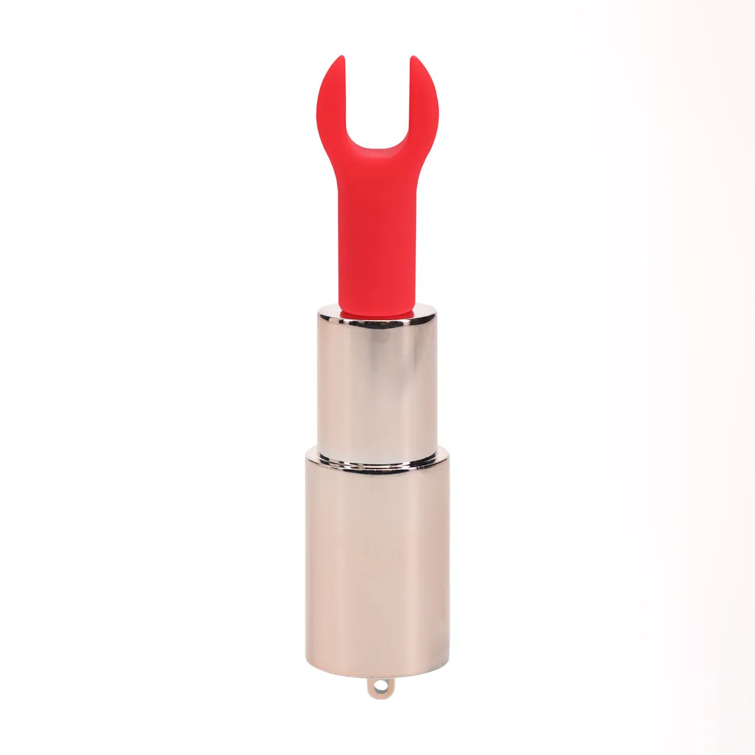 Candy - Lipstick Vibrator with 4 Attachments - Pink