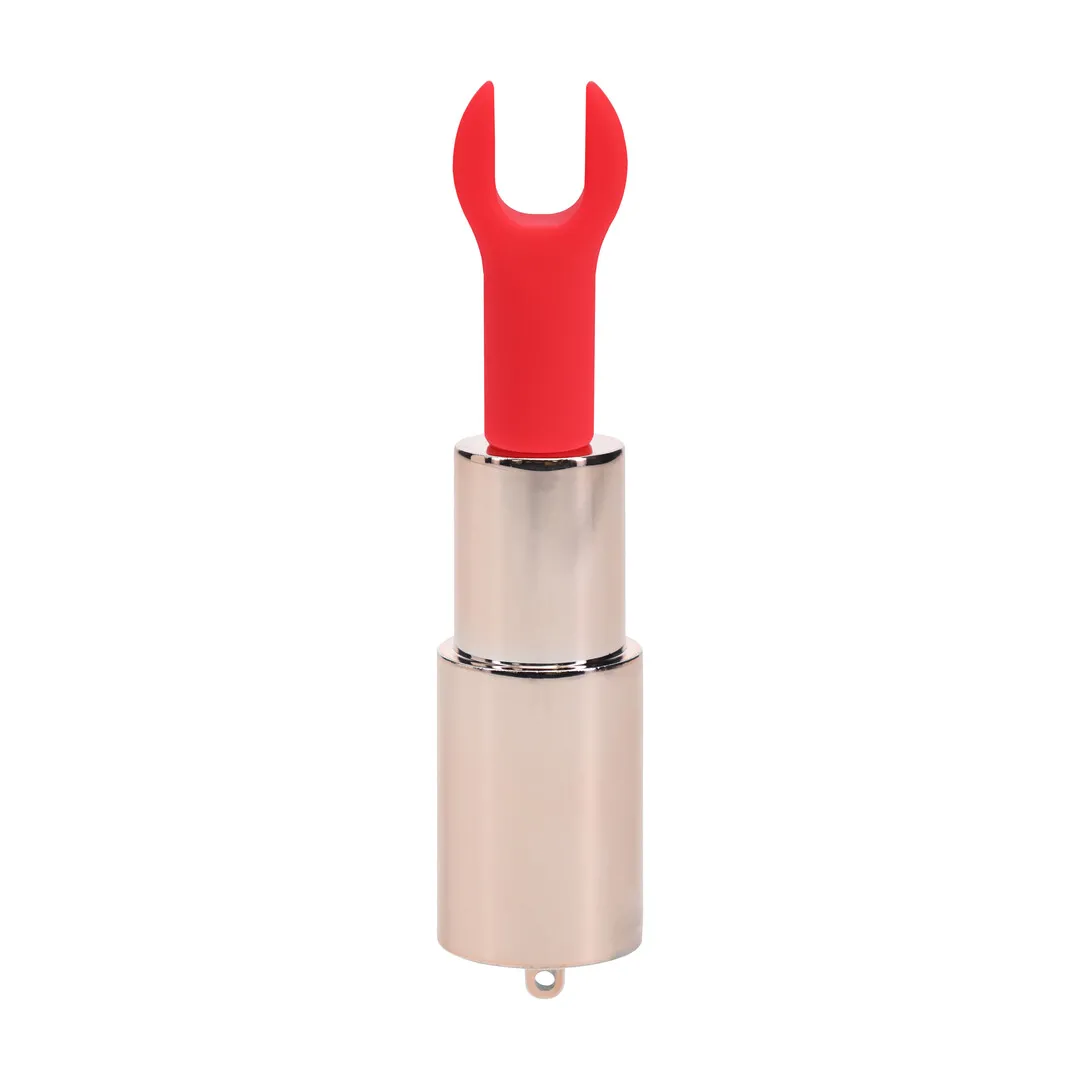 Sparkle - Lippenstift Vibrator met 4 Opzetstukken - Iriserend