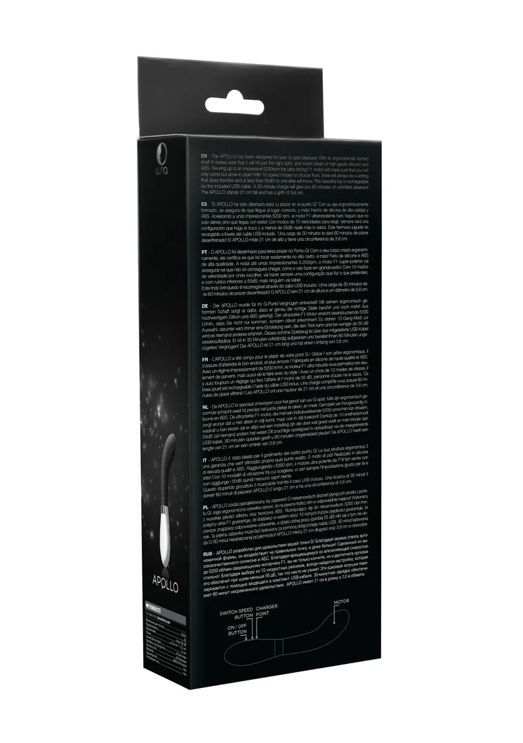 Apollo - Oplaadbare Vibrator - Zwart
