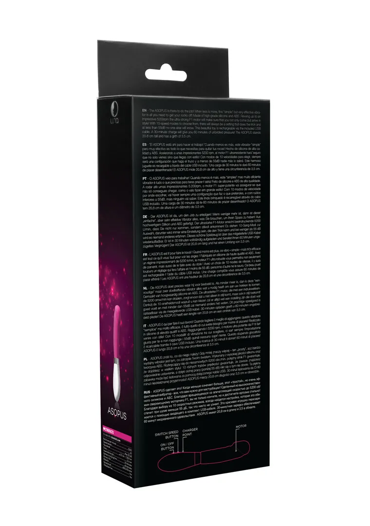 Asopus - Oplaadbare Vibrator - Roze