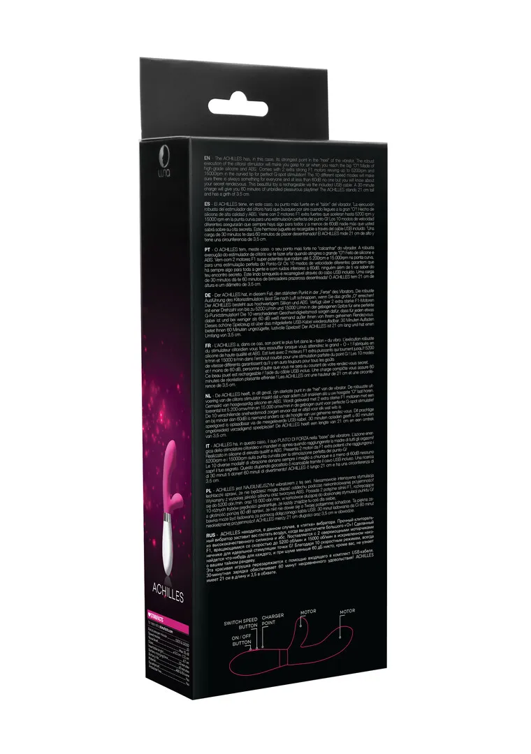 Achilles - Oplaadbare Rabbit Vibrator - Roze