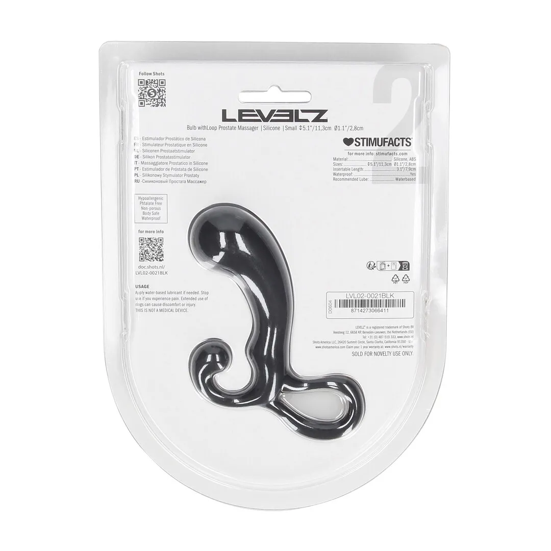 Bol met Lussen Silicium Prostaat Massager - S - Zwart