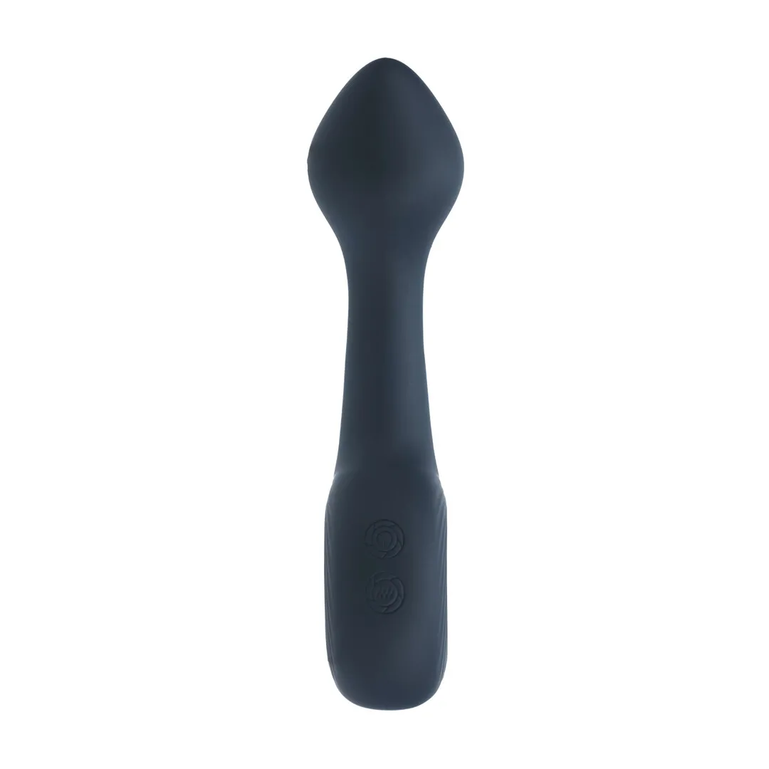 Vibrerende Bulb Silicone Prostaat Massager met Lus - Zwart