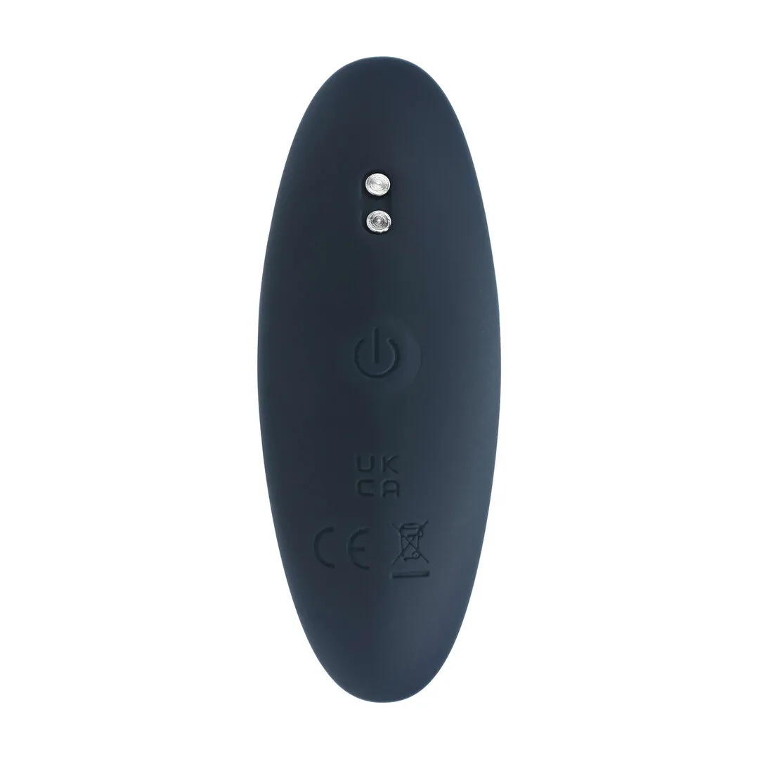Vibrerende Siliconen Prostaat Stimulator Anale Plug - S - Zwart