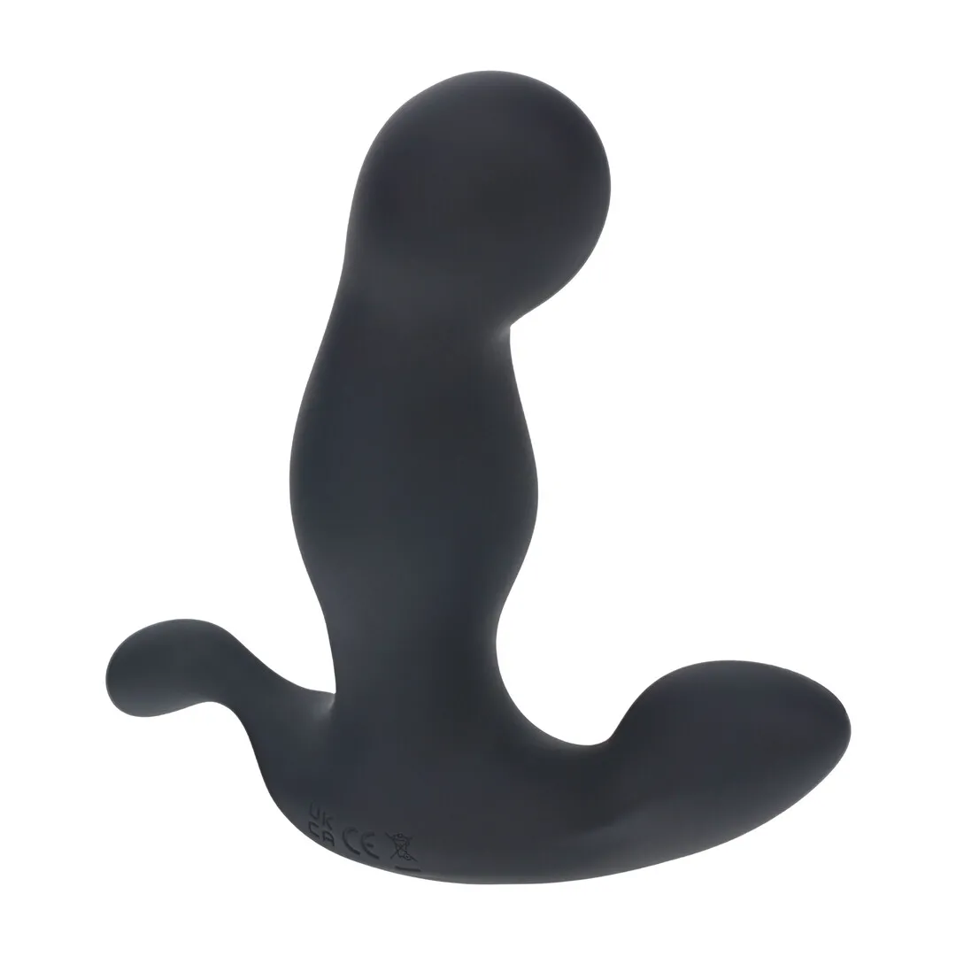 Verwarmende en Vibrerende Silicone Prostaat Stimulator - Zwart