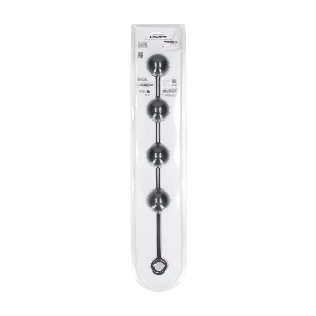 Ronde Siliconen Anale Ballen - XL - 50mm - Zwart