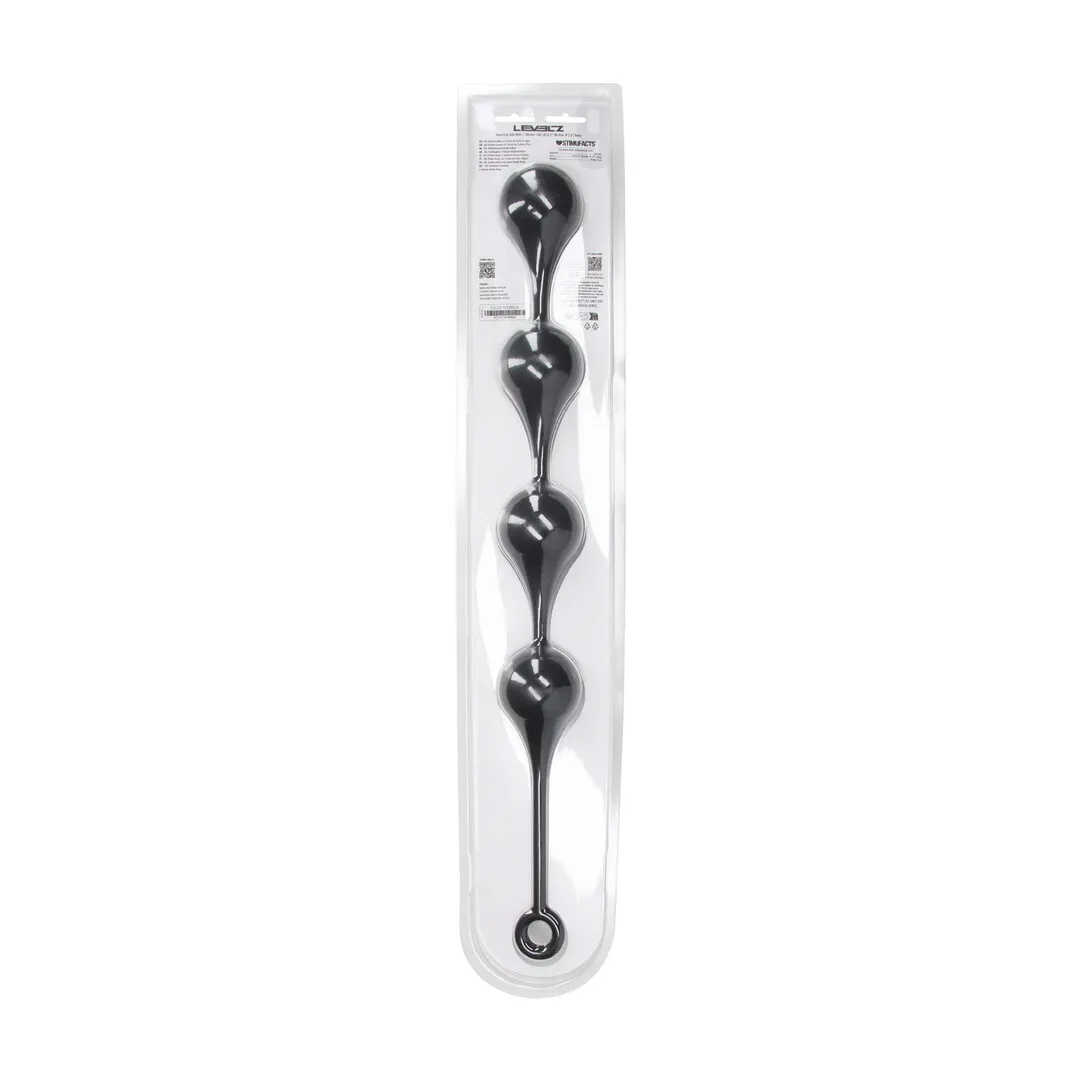 Siliconen Waterdruppel Anale Ballen - XXL - 60mm - Zwart