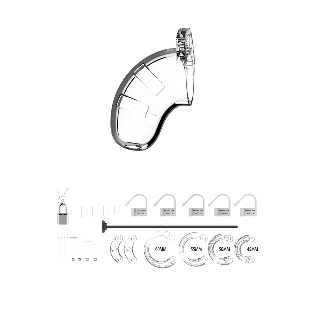 Model 15 Chastity Cock Cage met Urethrale Sounding - 3.5 / 9 cm