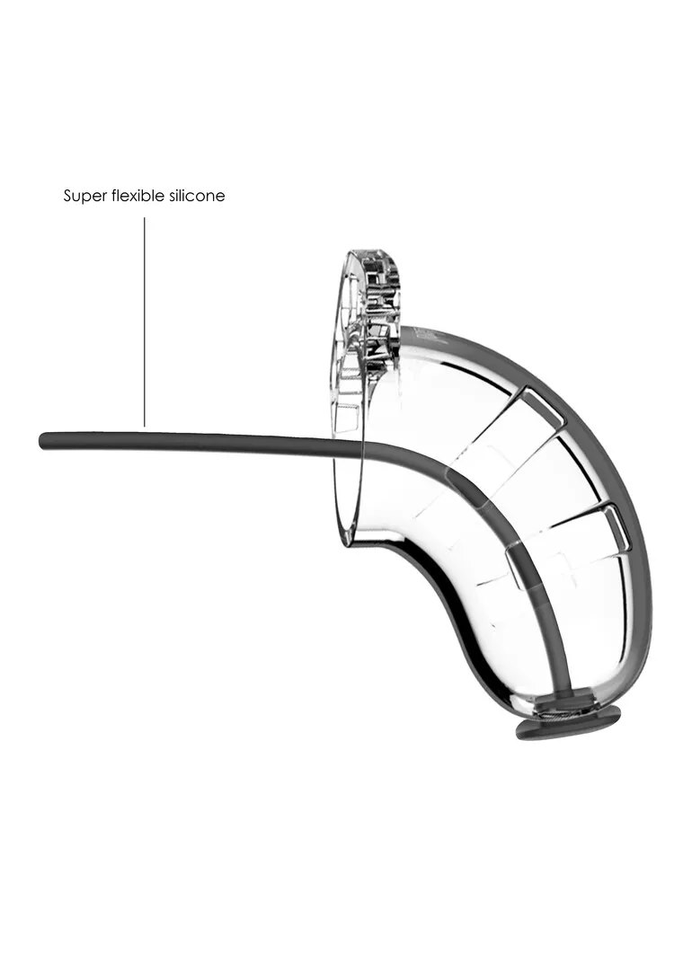 Model 15 Chastity Cock Cage met Urethrale Sounding - 3.5 / 9 cm