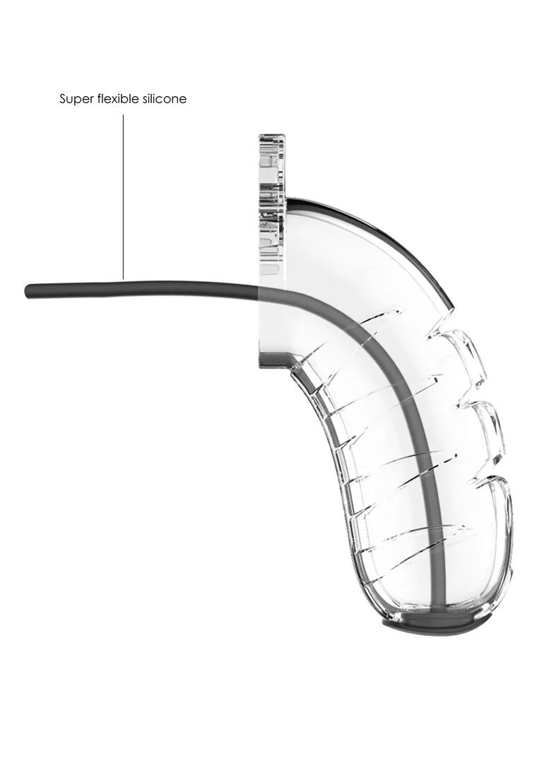 Model 16 Chastity Cock Cage met Urethrale Sounding - 4.5 / 11,5 cm