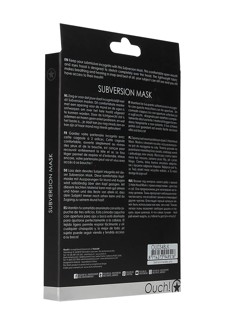 Subversie Masker