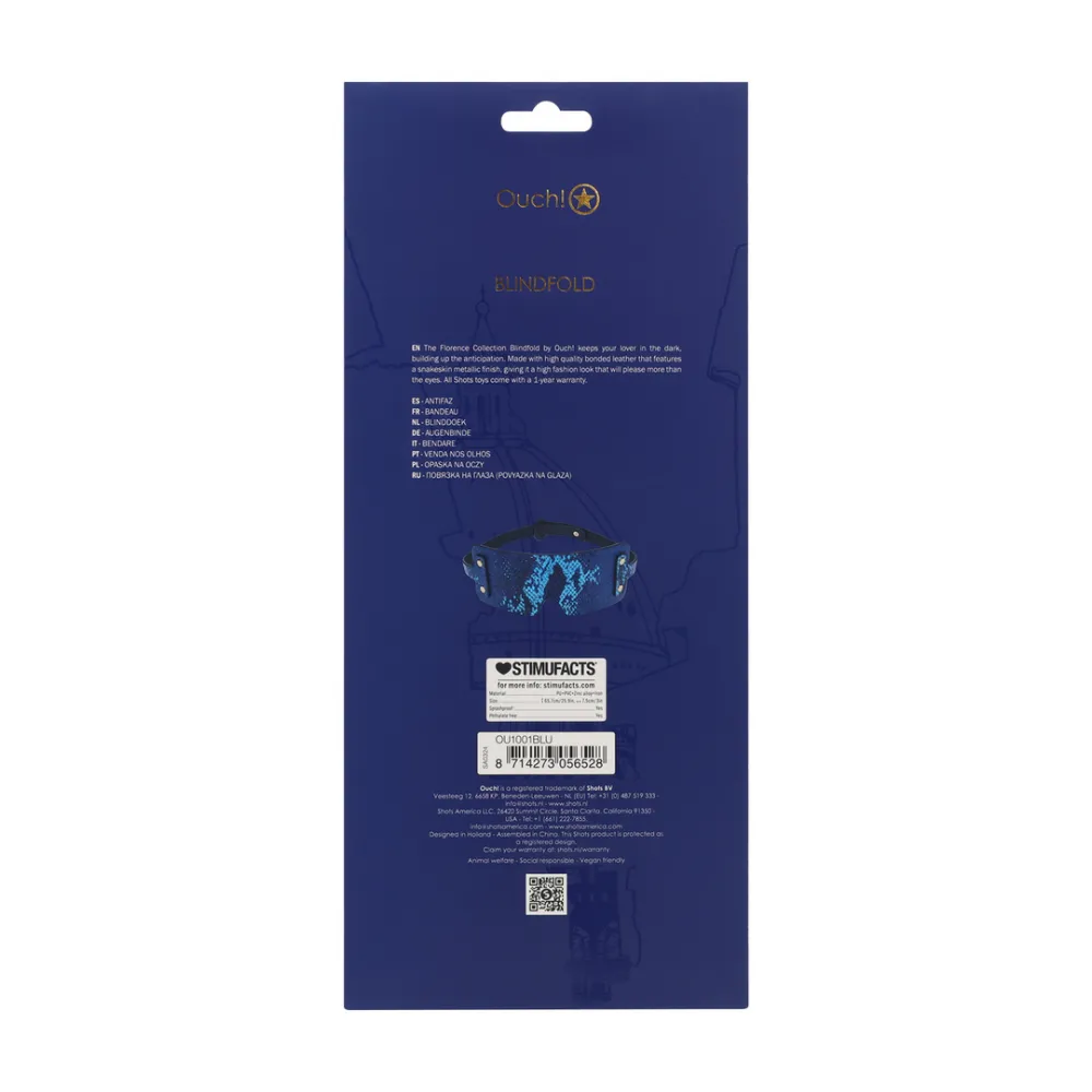 Florence Collectie - Blinddoek - Blauw