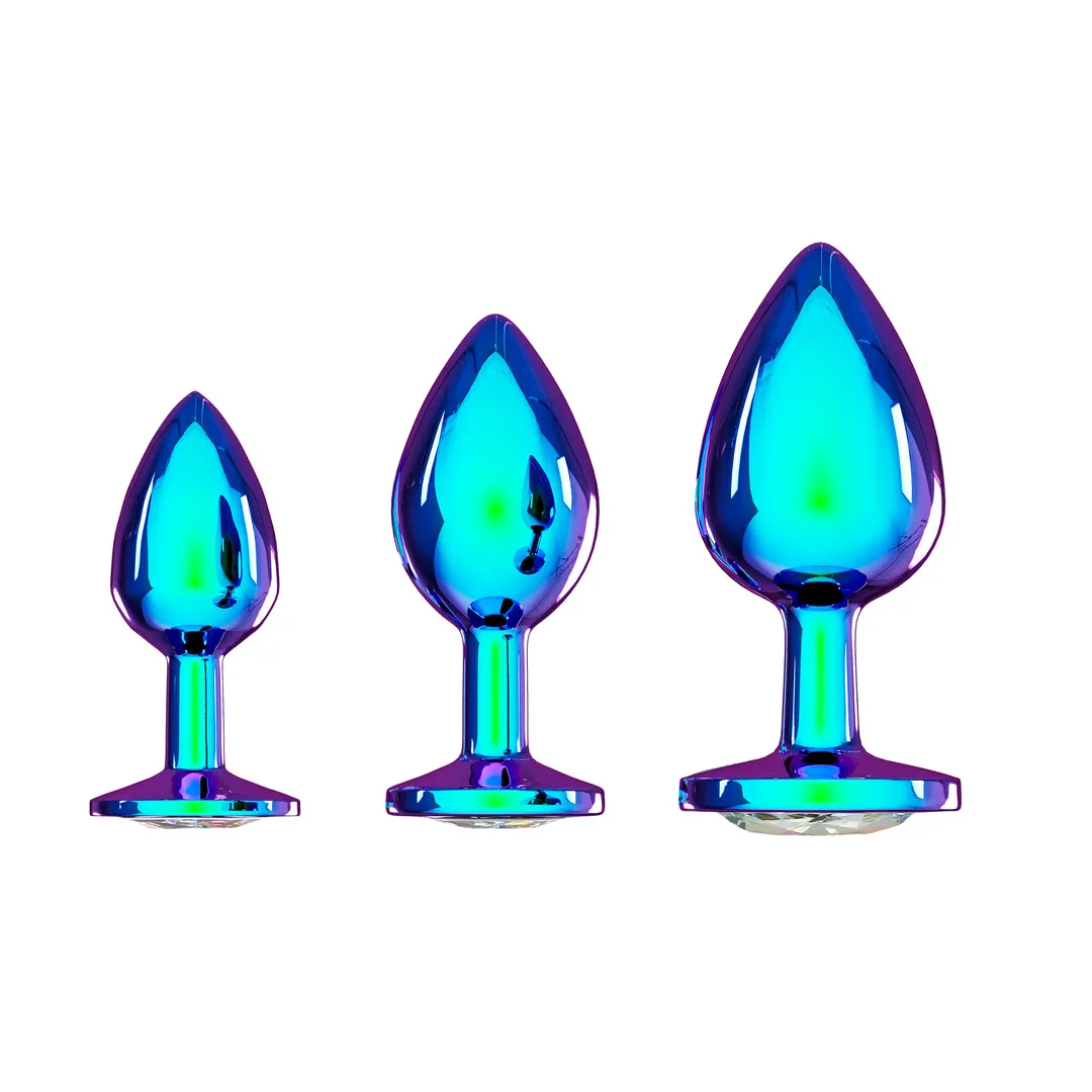 Venice Collectie - Metaal Anale Plug Set - Iriserend