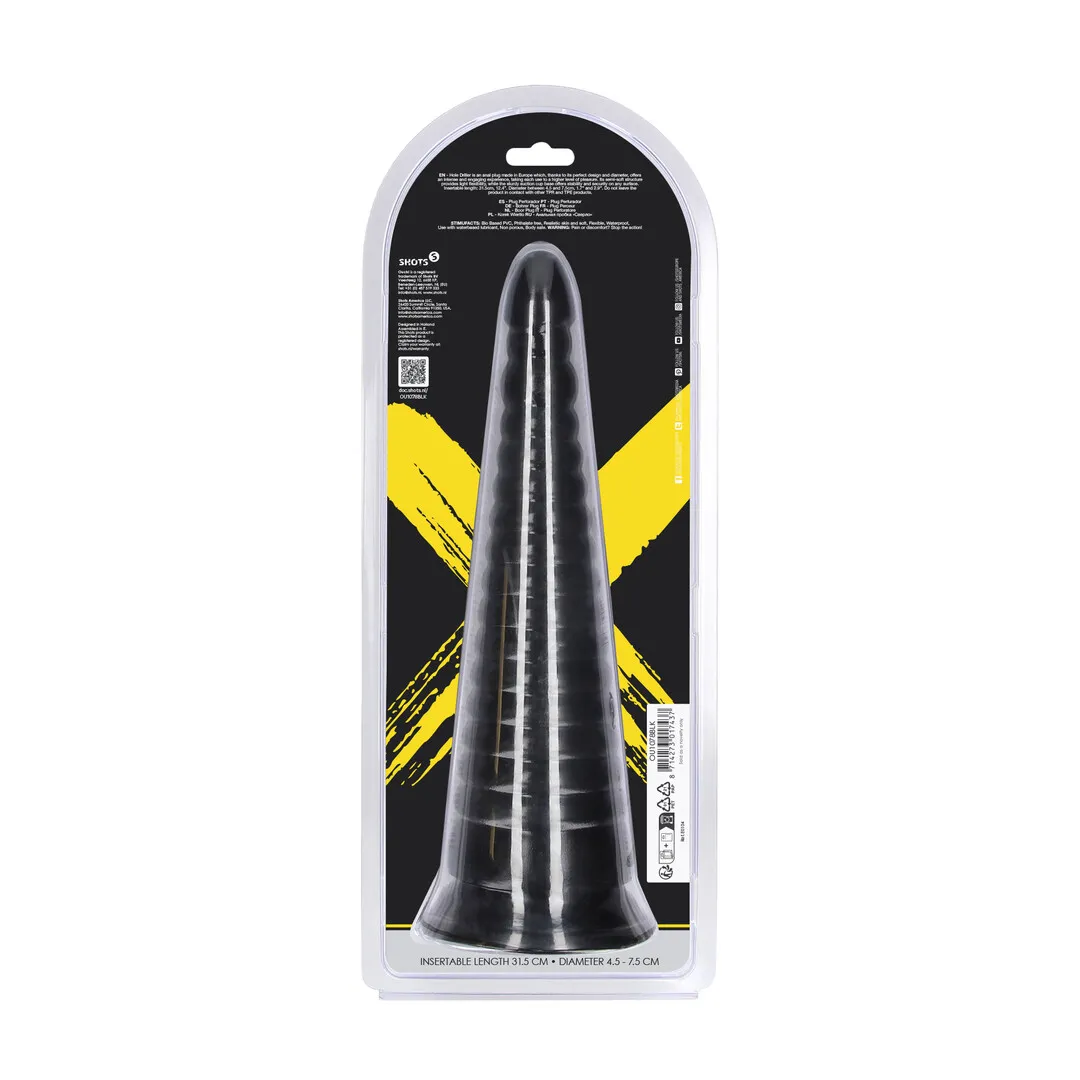 Twisted Vortex - Anal Plug - 1008 gr / 30 cm - Black