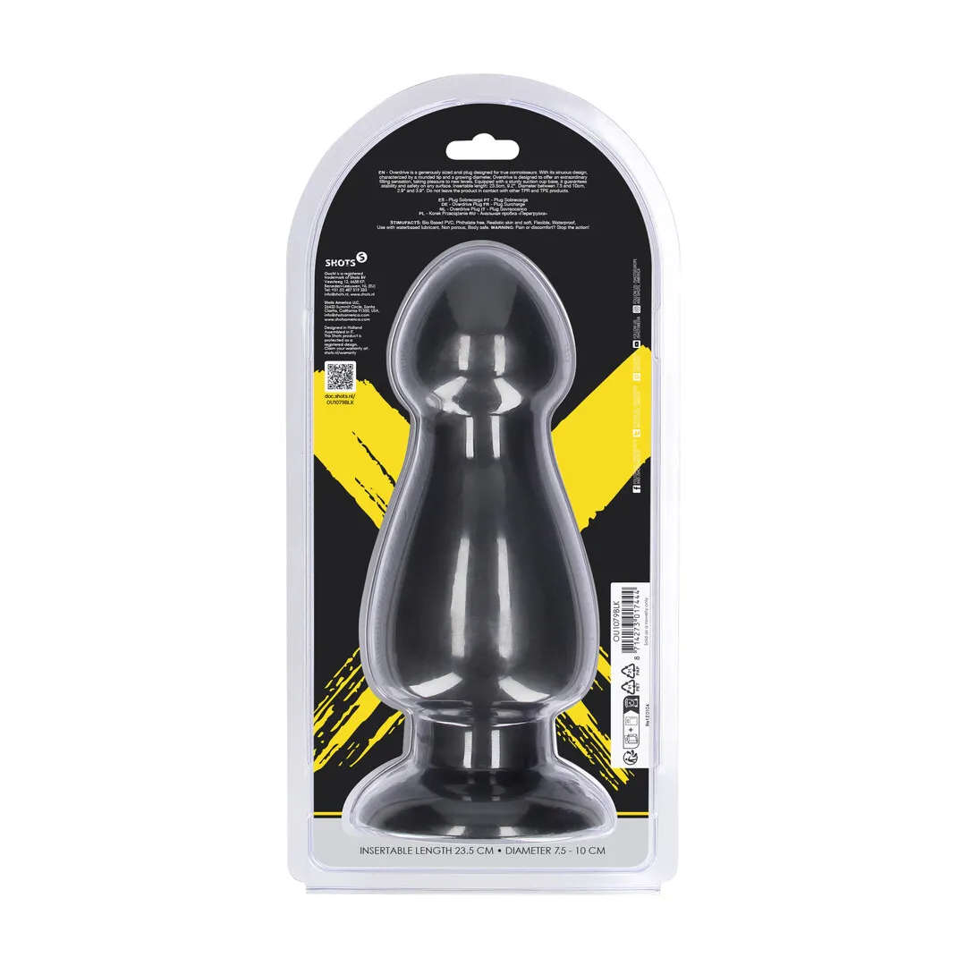 Overdrive - Anal Plug - 1265 gr / 23,5 cm - Black