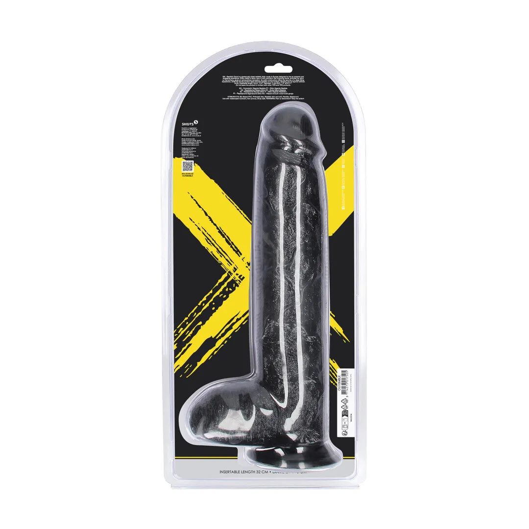 Realistic Giant - Realistic Dildo -2581 gr / 32 cm - Black