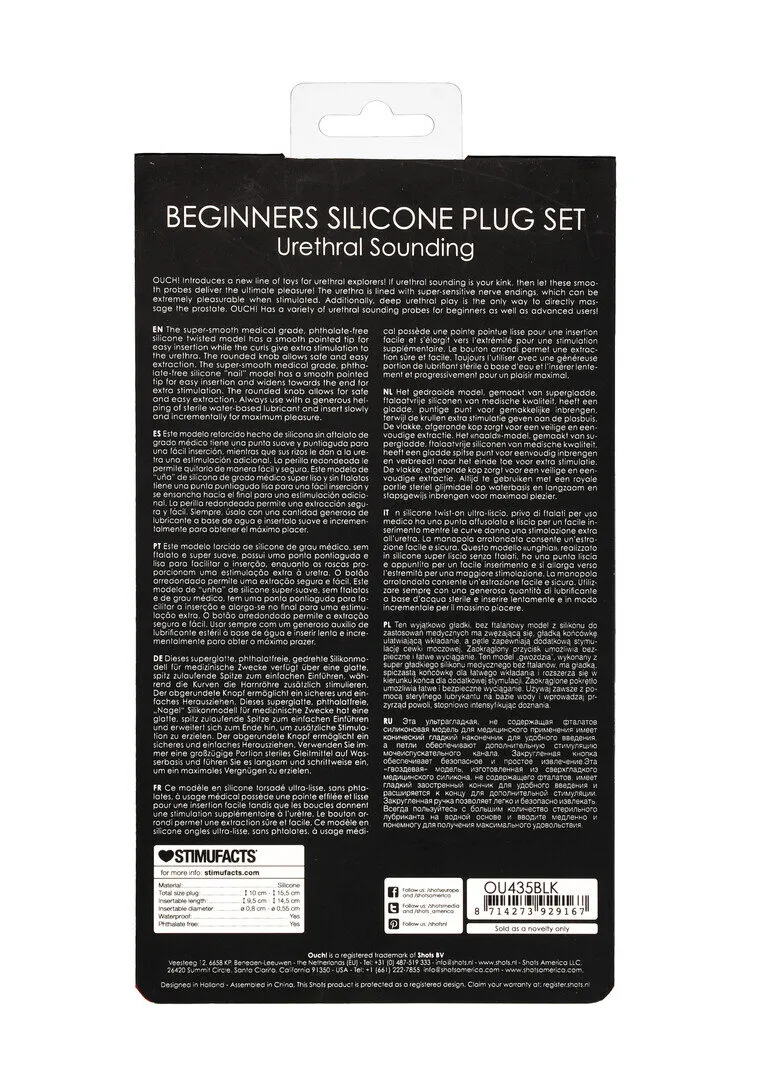 Silicone Beginners Plug Set