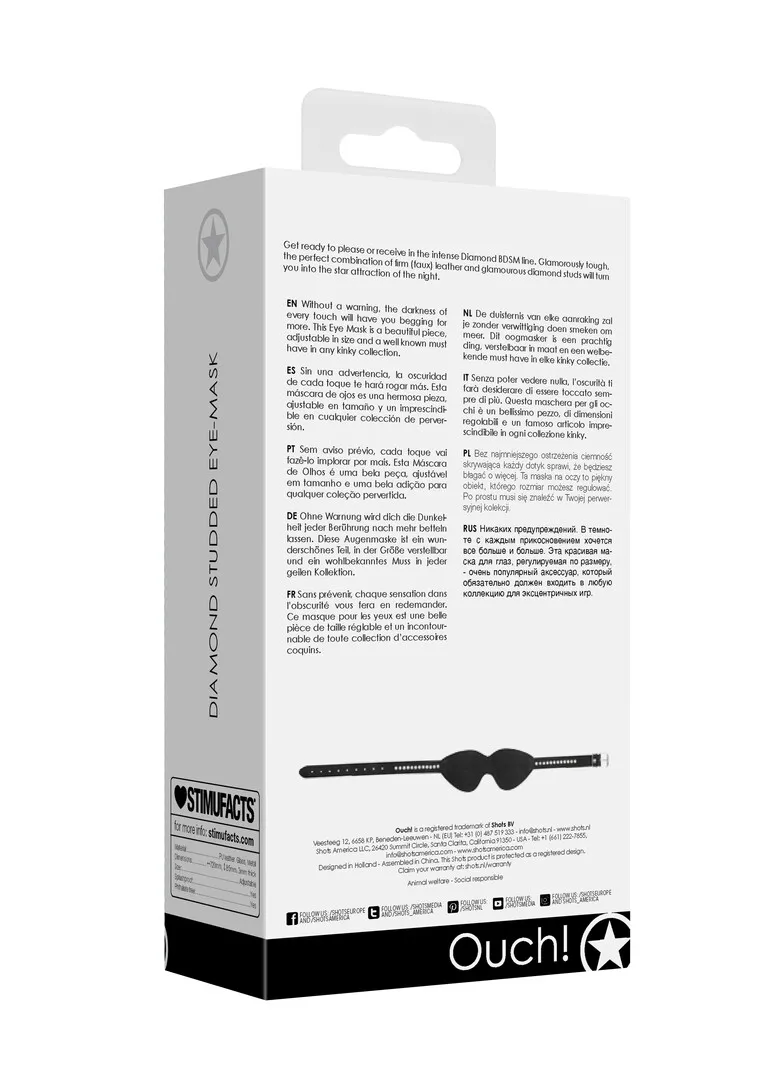 Diamant Studded Oogmasker