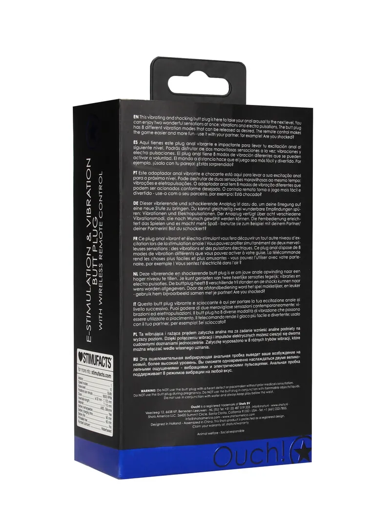 E-stim Vibrerende Buttplug