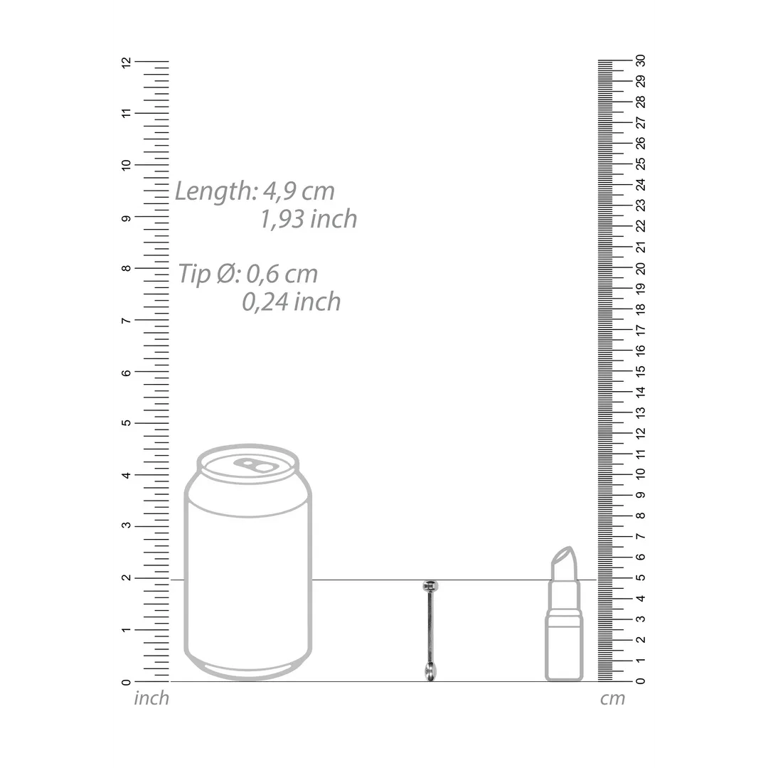 Metaal Penis Plug - 0,2 / 6 mm