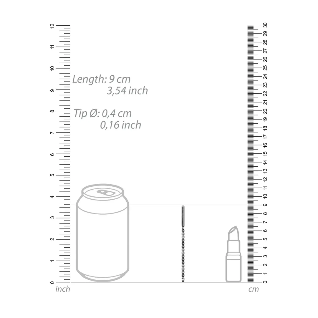 Metaal Beginners Penis Plug - 0.2 / 4 mm